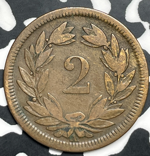 1850-A Switzerland 2 Rappen Lot#T9887