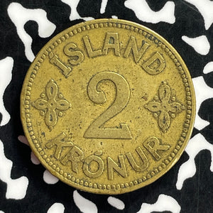 1929 Iceland 2 Kronor Lot#T9640