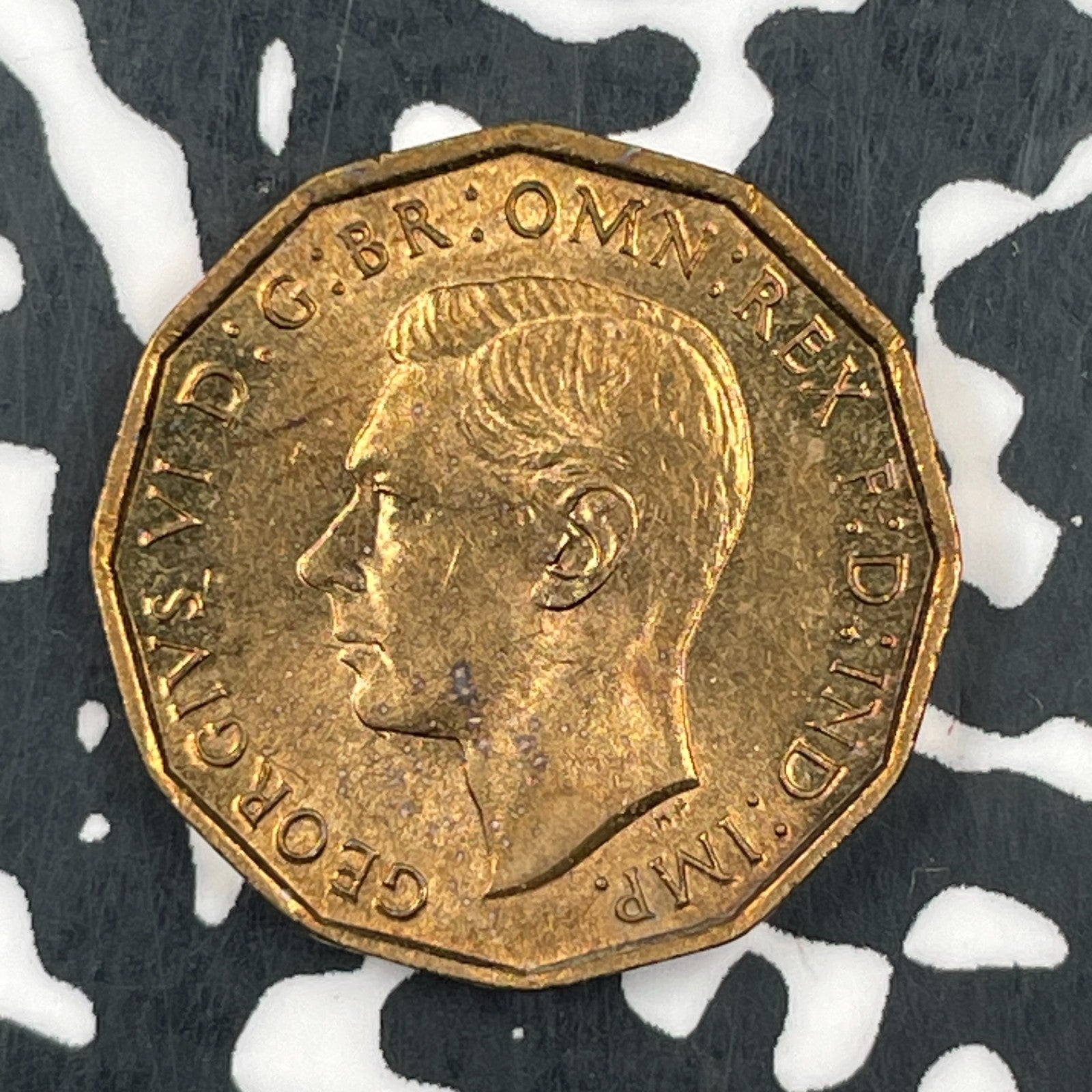 1944 Great Britain 3 Pence Threepence Lot#F5108 High Grade! Beautiful!