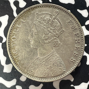1877 India 1 Rupee Lot#T5674 Silver!