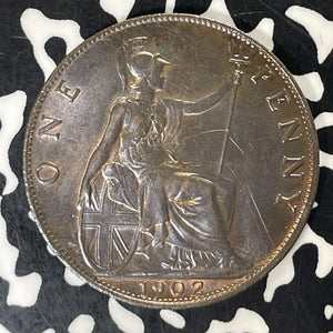 1902 Great Britain 1 Penny Lot#T5951 High Grade! Beautiful!