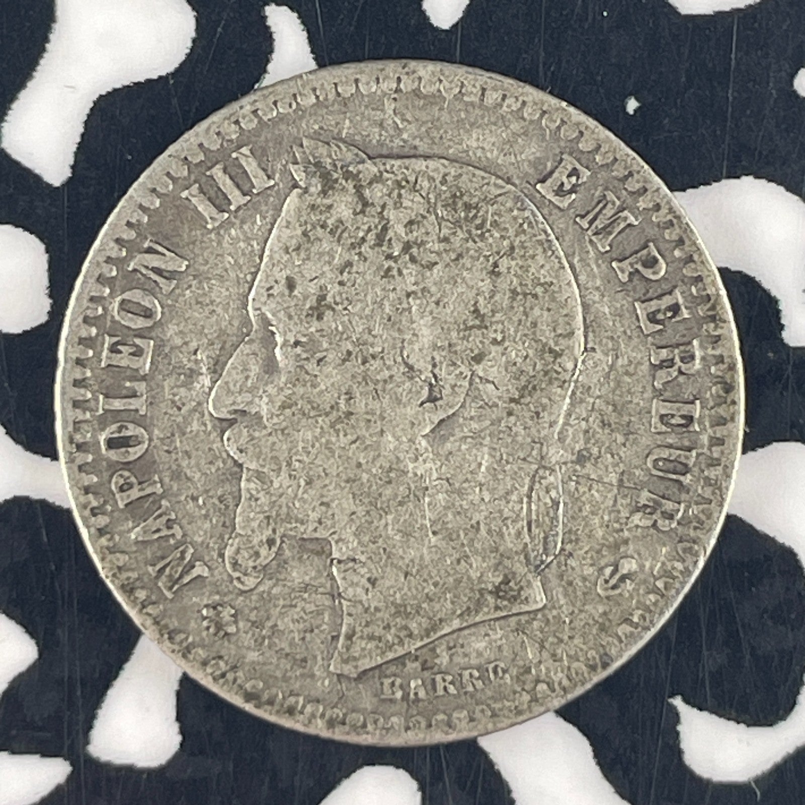1864-A France 50 Centimes Lot#F4562 Silver!