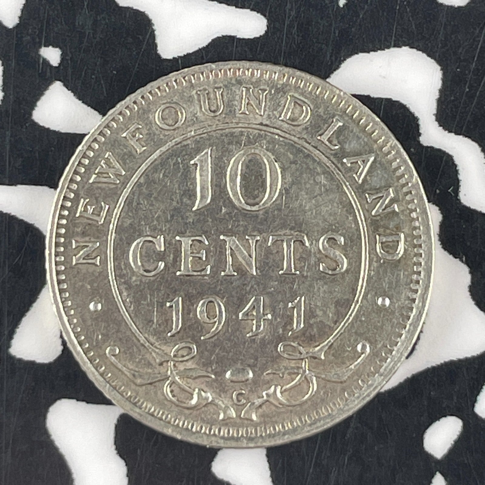 1941-C Newfoundland 10 Cents Lot#F3921 Silver!