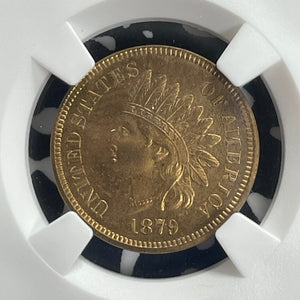 1879 U.S. Indian Head Small Cent NGC PR65RB Lot#G864 Gem BU! Proof! 3,200 Minted