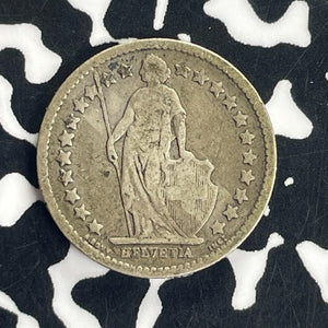 1879-B Switzerland 1/2 Franc Half Franc Lot#T8718 Silver!
