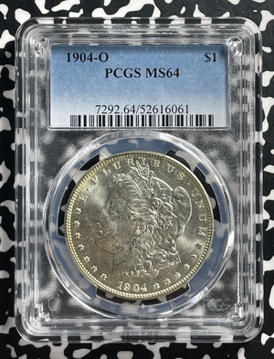 1904-O U.S. $1 Morgan Dollar PCGS MS64 Lot#G429 Silver! Choice UNC!