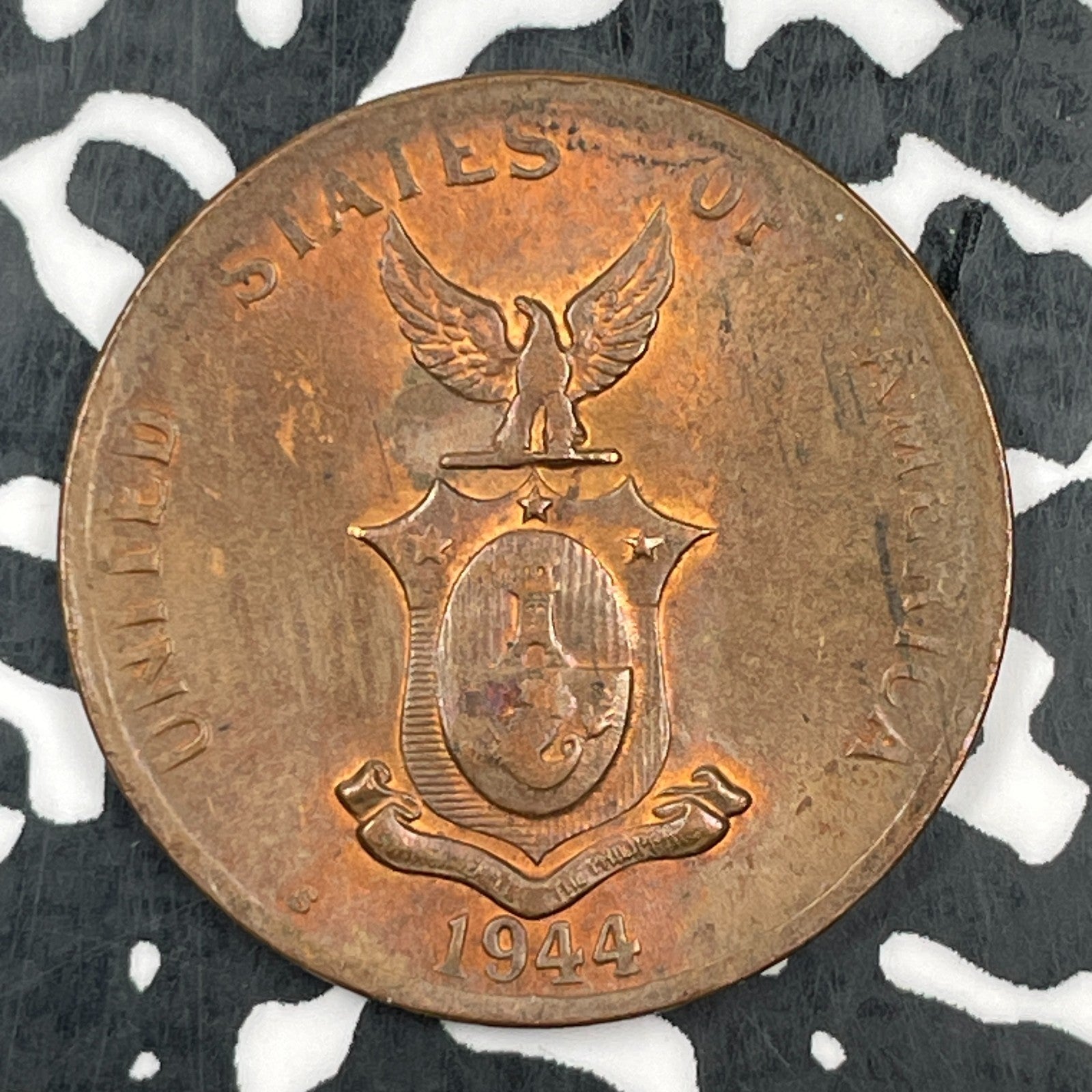 1944-S U.S. Philippines 1 Centavo Lot#F8460