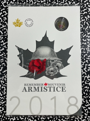 2018 Canada WWI Armistice 6x Coin Souvenir Set Lot#B2158 With Case & C.O.A