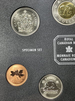 2002 Canada 7x Coin Specimen Set Lot#B2208 With Case & C.O.A.