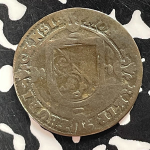 1745 Switzerland Zurich 1 Schilling Lot#T4728 Slight Bend