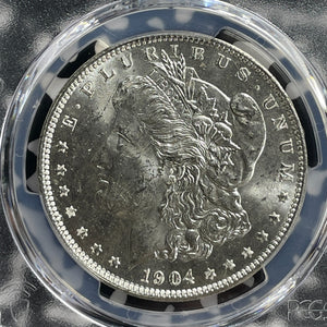 1904-O U.S. $1 Morgan Dollar PCGS MS63 Lot#G413 Silver! Choice UNC!