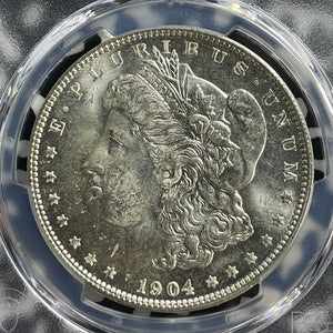 1904-O U.S. $1 Morgan Dollar PCGS MS63 Lot#G404 Silver! Choice UNC!