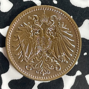 1913 Austria 1 Heller Lot#T8037 High Grade! Beautiful!
