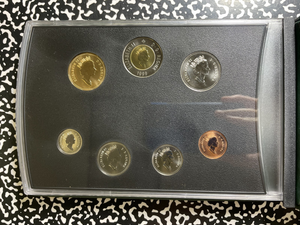 1999 Canada 7x Coin Specimen Set Lot#B2724 With Case & C.O.A.