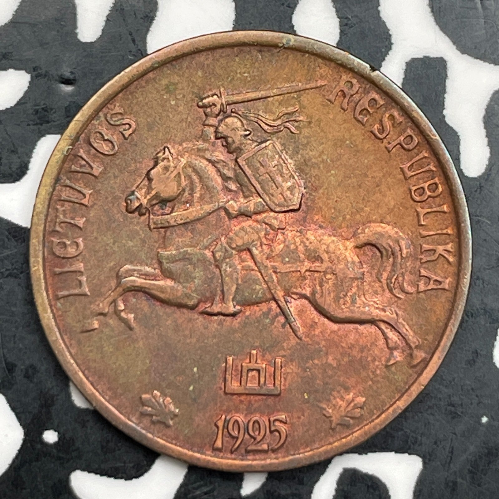 1925 Lithuania 10 Centu Lot#F8016 Nice!