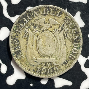 1909 Ecuador 5 Centavos Lot#C0470