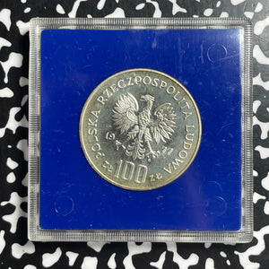1977 Poland 100 Zlotych Lot#OV1555 Silver! Proof!