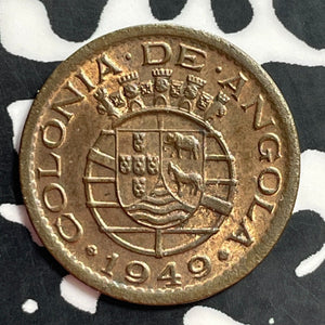 1949 Angola 10 Centavos Lot#E7604 High Grade! Beautiful!