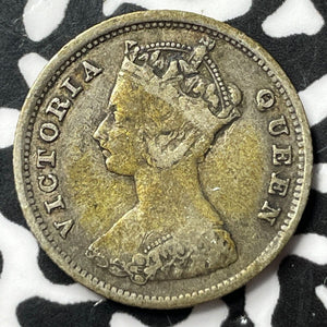 1897 Hong Kong 10 Cents Lot#D7731 Silver!