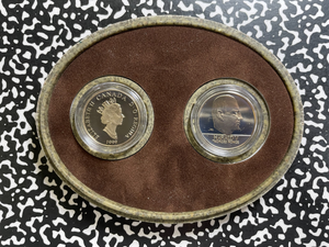 1999 Canada/Norway Viking Voyages 2x Coin Proof Set Lot#B2807 Silver!