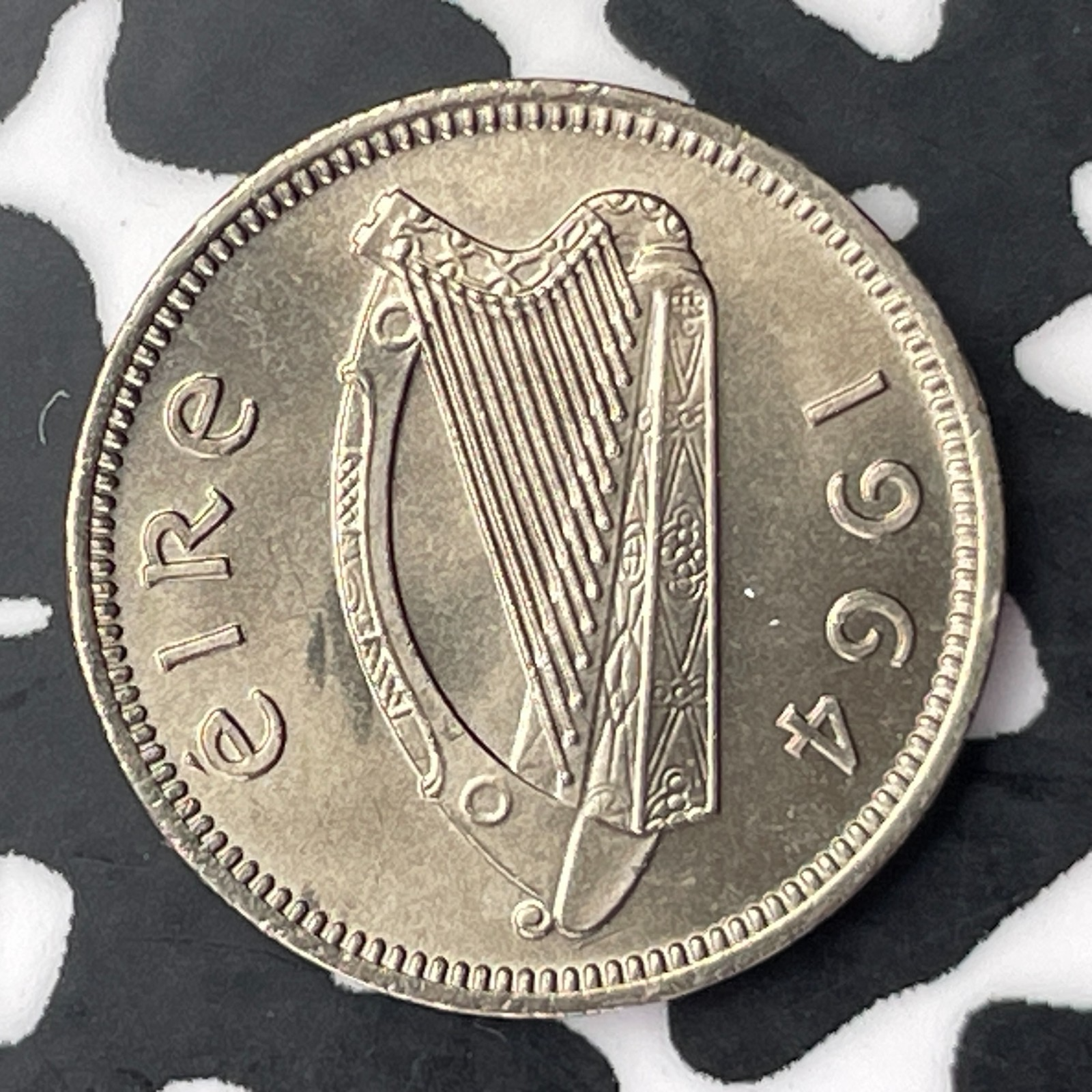 1964 Ireland 3 Pence Threepence Lot#C4281 High Grade! Beautiful!