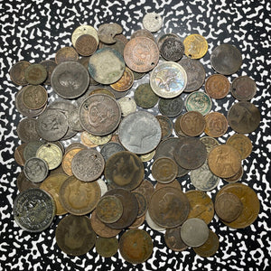 Bulk Lot Of 100x Assorted World Cull Coins Lot#B2260 Mixed Date