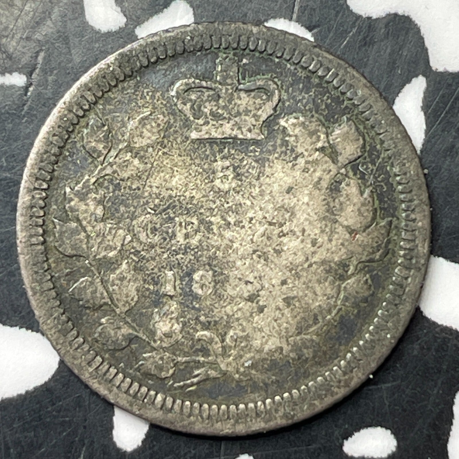 1858 Canada 5 Cents Lot#T3872-X Silver!