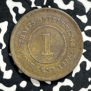 1877 Straits Settlements 1 Cent Lot#JM9951 Nice!