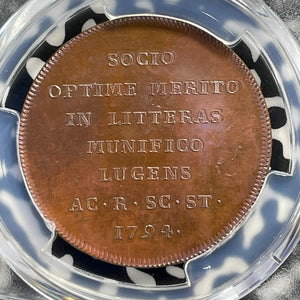 1794 Sweden Zacharias Strandberg Medal PCGS MS64 Lot#G1029 Hildebrand-229