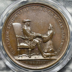 1699 France Louis XIV Duke Of Lorraine Medal PCGS SP62 Lot#G6964 Divo-279