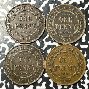 1911 Australia 1 Penny (4 Available) (1 Coin Only)