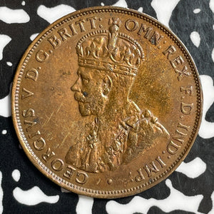 1936 Australia 1 Penny Lot#E5766 Nice Detail, Old Cleaning