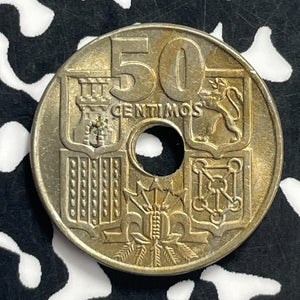 1949 Spain 50 Centimos Lot#C0726 High Grade! Beautiful!