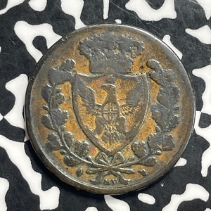 1826 Italy Piedmont-Sardinia 5 Centesimi Lot#C0532
