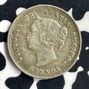 1880-H Canada 5 Cents Lot#JM9635 Silver! Nice!