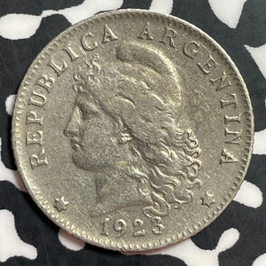 1923 Argentina 20 Centavos Lot#E7603