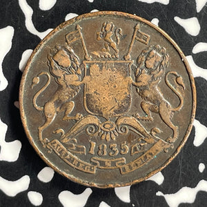 1835 India 1/2 Anna Half Anna Lot#T6816