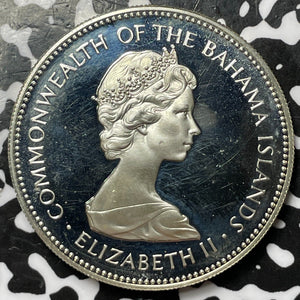 1971 Bahamas $2 Dollars Lot#D7501 Large Silver Coin! Proof!
