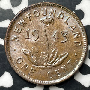 1943-C Newfoundland Small Cent Lot#E8729 High Grade! Beautiful!