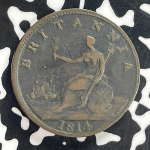 1814 Nova Scotia Halifax Broke 1/2 Penny Token Lot#T7744 Breton#879