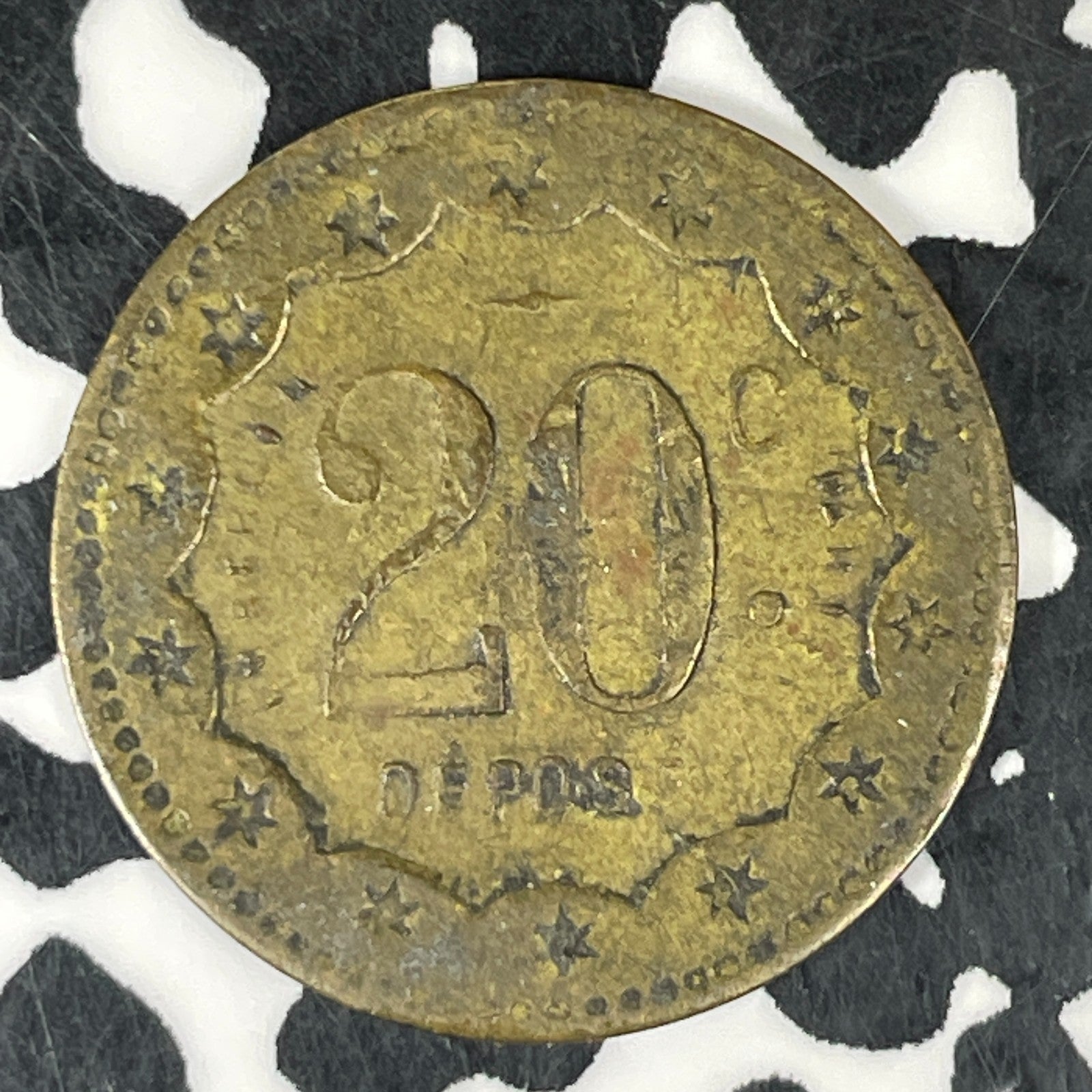 Undated France 20 Centimes Gaming Token Lot#C7523