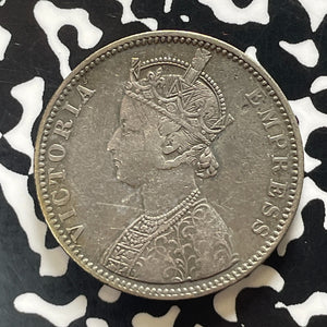 1887 India 1 Rupee Lot#T5703 Silver!