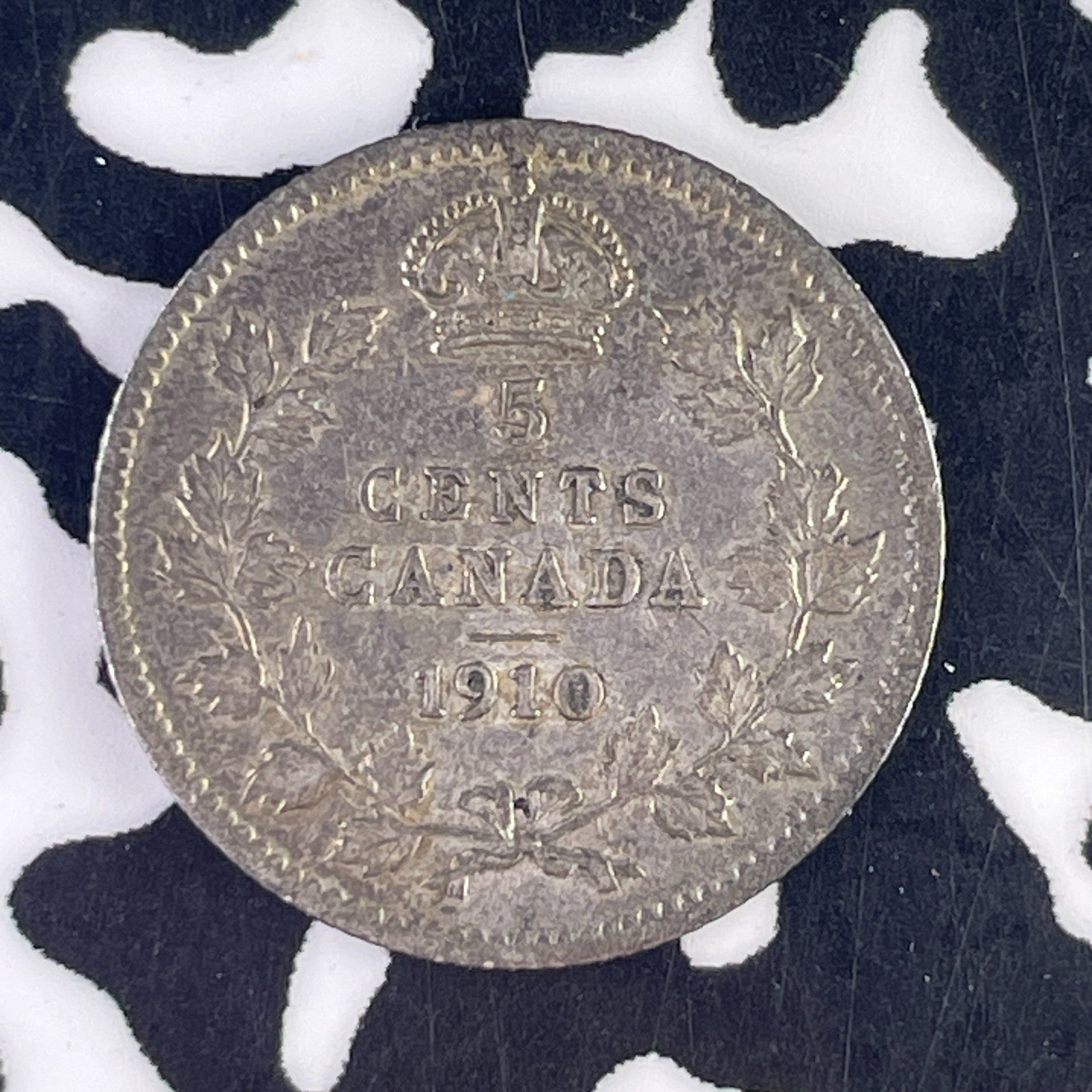 1910 Canada 5 Cents Lot#F2069 Silver! Nice!