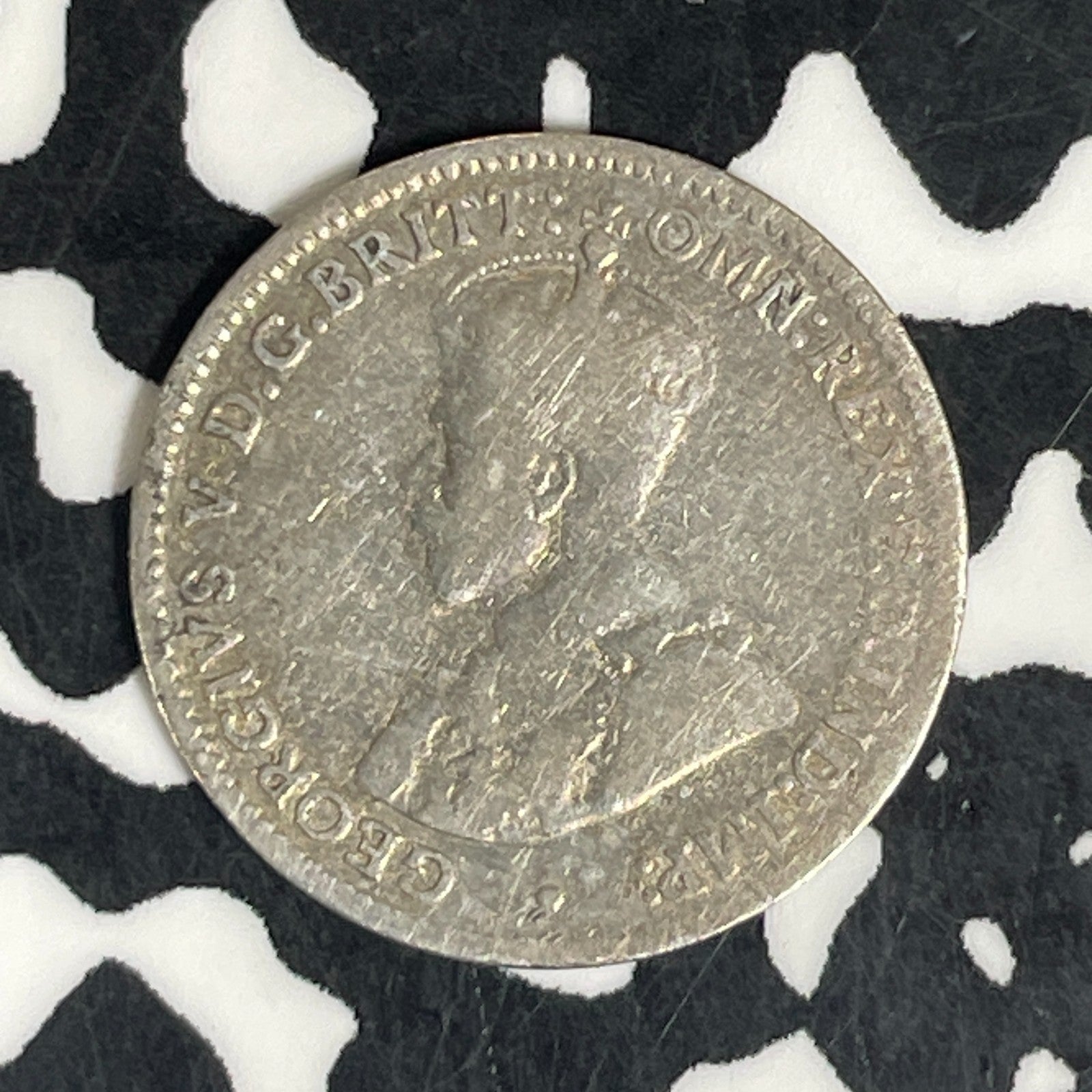 1926 Australia 3 Pence Threepence Lot#C6299 Silver!