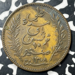 1891-A Tunisia 10 Centimes Lot#E7724