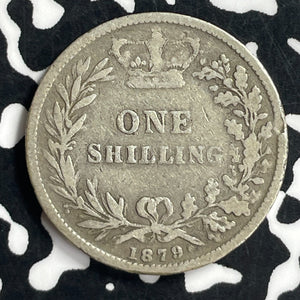 1879 Great Britain 1 Shilling Lot#T6954 Silver!