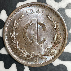 1941-Mo Mexico 1 Centavo Lot#T2759 High Grade! Beautiful!