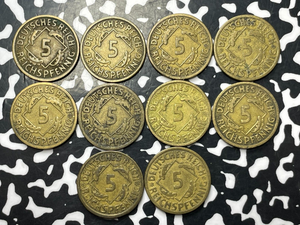 1926-A Germany 5 Pfennig (10 Available) (1 Coin Only)