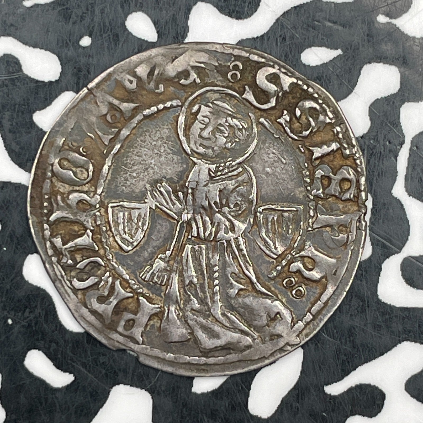 (1406-1540) Germany Metz AR Groschen Lot#JM1752 Silver! MB#25, Boudeau-1659