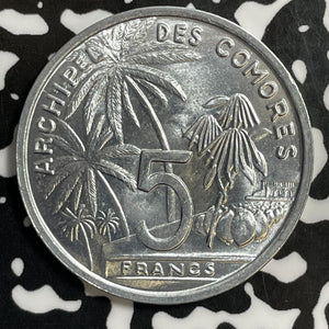 1964 Comoros Island 5 Francs Lot#E5254 High Grade! Beautiful!